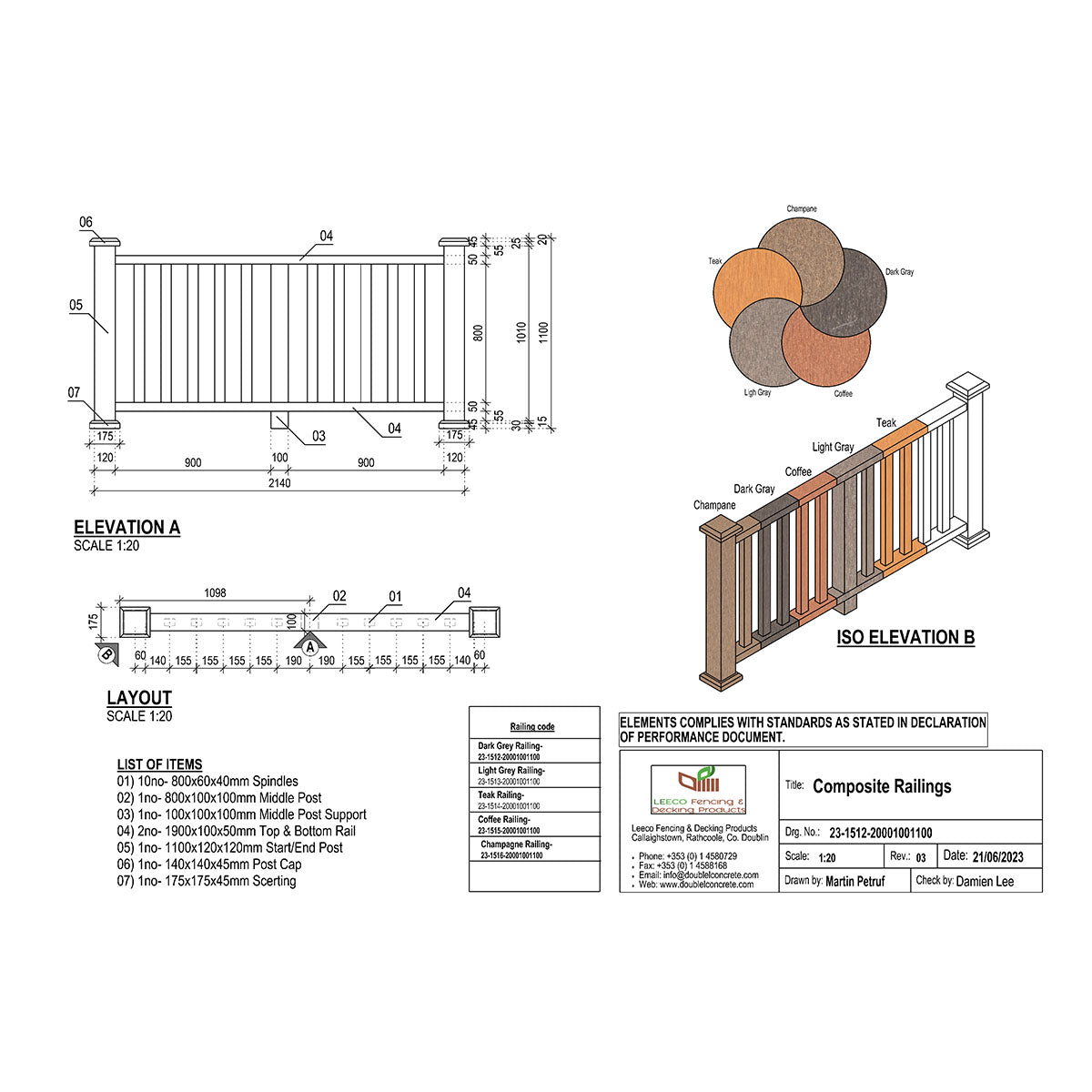 Composite Railing Set
