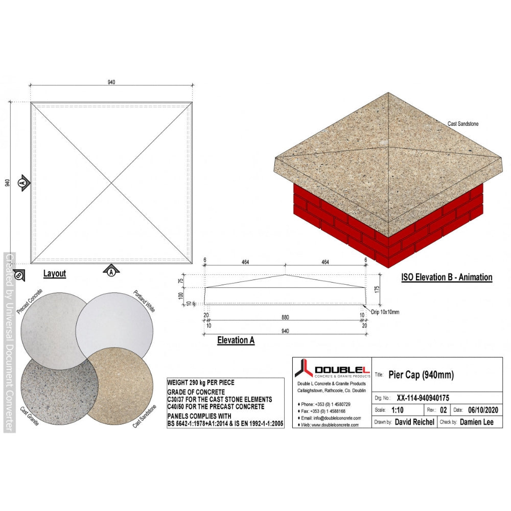 Cast Stone Pier Cap