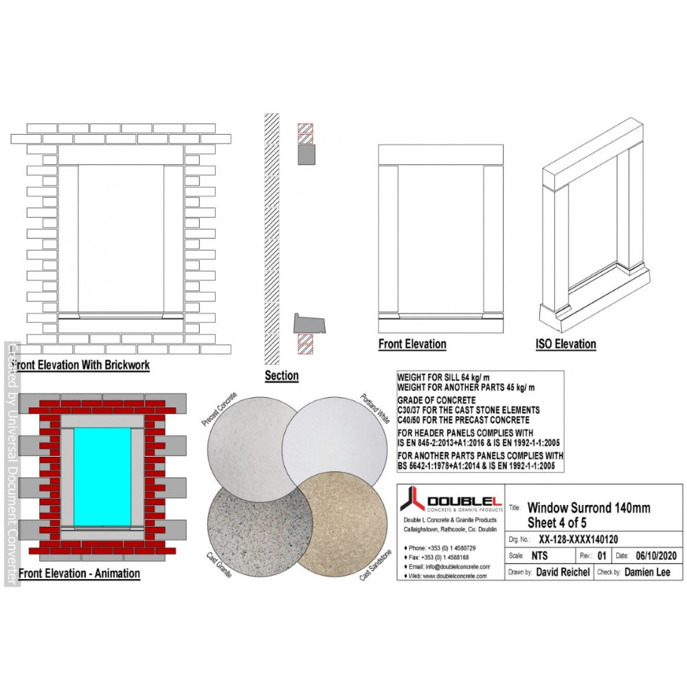 Cast Stone Plain Surround