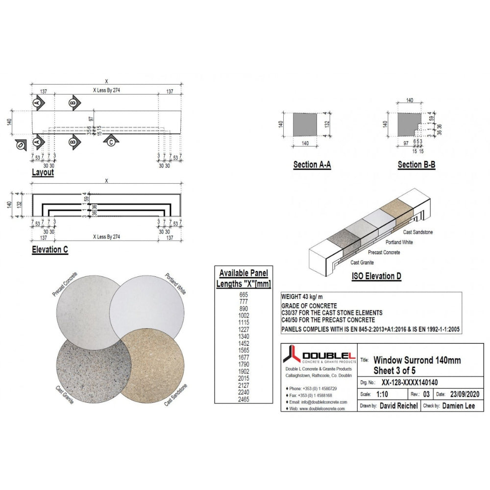 Cast Stone Stepped Surround