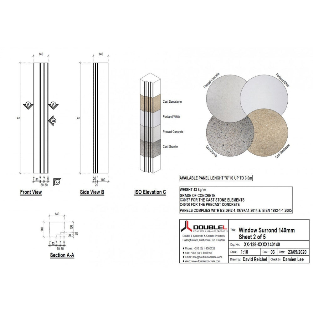 Cast Stone Plain Surround