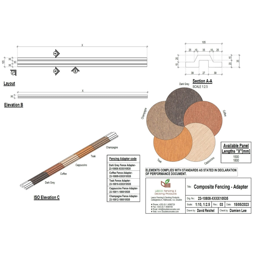 Retrofit Fence Adapter Set - 1800x1800mm