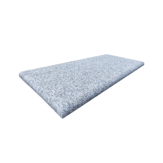 Silver Granite Bullnosed Step Corner