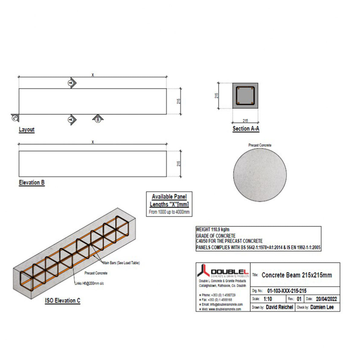 Reinforced Lintels – Double L Ireland