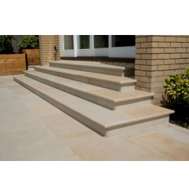 Egyptian Limestone Corner Step